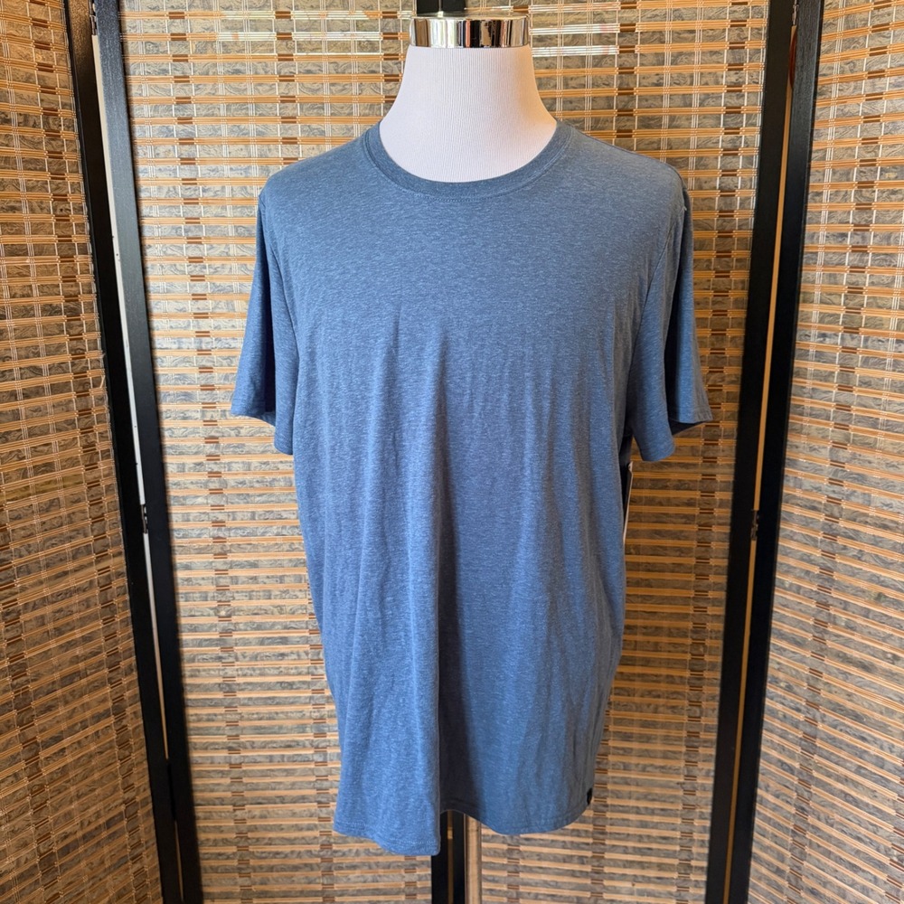 Threads 4 Thought Tee Men XL Blue Heathered Sustainable Short Sleeve TM02439